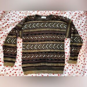 Vintage Coogi Style Striped Sweater